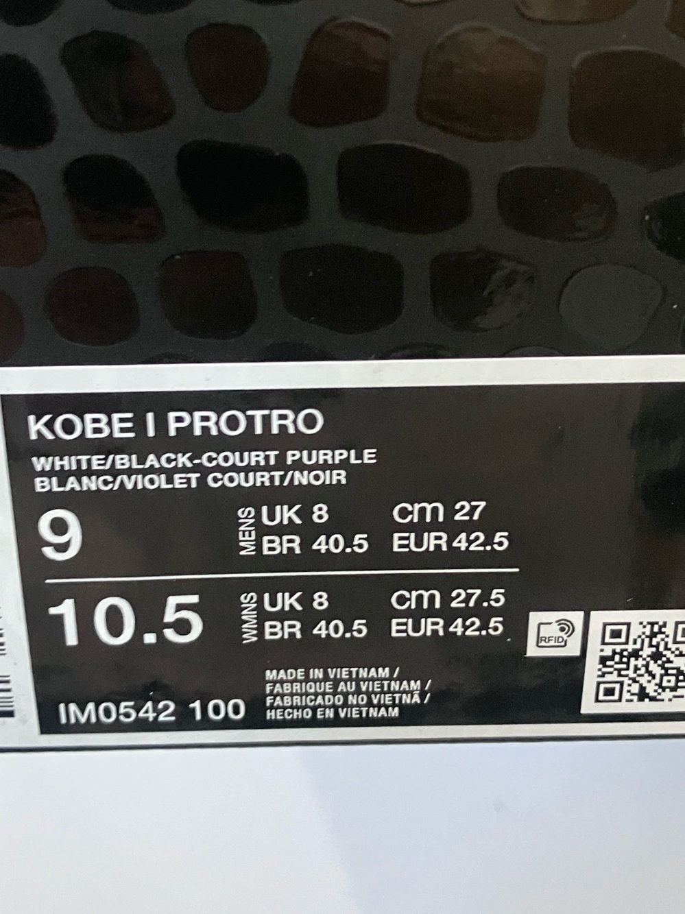 Nike Kobe 1 Protro 81 Pt Game Size 9 - Picture 9 of 9